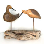 Herschel Veitch-Pair of Preening Curlews